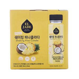 [소비기한 임박] 엘제이드 쉐이킹 피나콜라다, 180ml, 6개
