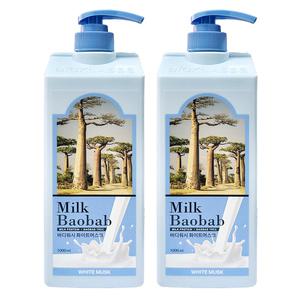 밀크바오밥 바디워시 화이트머스크향 1000ml 2개