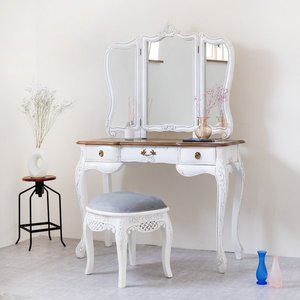 [소피아엘렌]에메랄드 프렌치 엔틱 화장대 세트 원목 공주