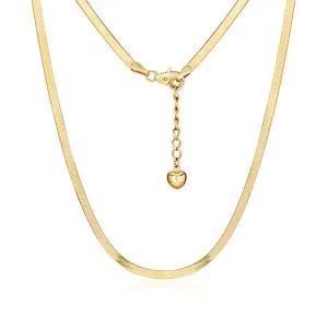 [모룬] 14K/18K 와이드 3mm 스네이크 뱀줄 목걸이 MON40054