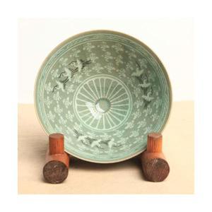 청자 운학 다완 200ml 다기 말차잔 그릇 찻잔