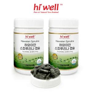 [공식판매처] 하이웰 하와이안 스피루리나 분말 180캡슐 2통 (4개월분)