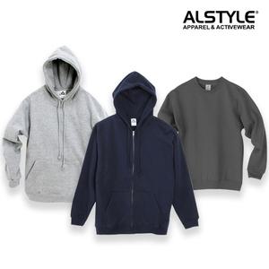 트리플에이 기모 무지 맨투맨 후드 집업 AAA