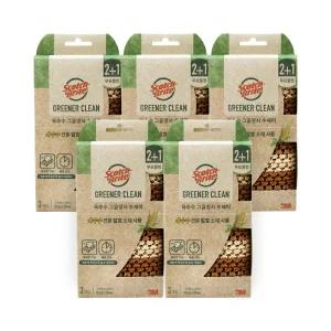 스카치브라이트 옥수수 그물망사 수세미 2+1 x 5개 (15개입)