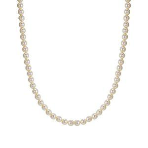 갤러리아 여자 14K 비드 목걸이 5mm 스왈 진주