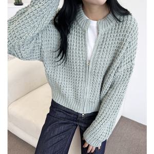 [리빌모아]여자 니트 자켓 트위드자켓 블라우스 원피스 자켓 하객룩 여성가디건DJW-CA-SUND5048-민트