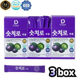 숫치로 푸룬즙 유산균 간편스틱형 90포 (총3박스) 고농축 무설탕 무지방 양배추함유 푸룬원액 진액, 엑기스 임산부 아기 HACCP