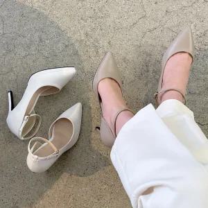 SOVO 주네즈 스틸레토 가보시 메리제인 펌프스힐 10cm