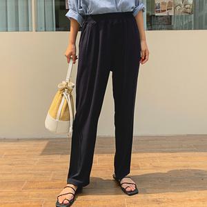 편안한핏 아이스 쿨스판 배기 와이드 여름 밴딩바지  팬츠