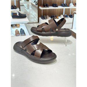 [여주점][미소페][미소페] 남성 천연소가죽 투웨이 샌들(2color) 722424301 브라운