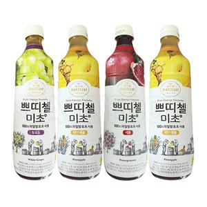 쁘띠첼 미초 900ml 3종 4개 (석류,청포도,파인애플 中)
