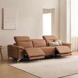 삼익가구 메이든 헤드틸팅 전동 리클라이너 가죽소파