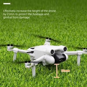 익스텐션 다리 높이 21mm 랜딩 기어 확장 레그, DJI 미니 3 프로 드론 용 접이식 퀵릴리즈, 4 개