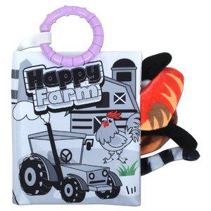 [기타]R 오즈토이 유아용 흑백 헝겊 꼬리 촉감책, 농장 66537a-1 초점책 신생아 완구