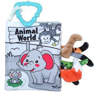 [기타]R 오즈토이 유아용 흑백 헝겊 꼬리 촉감책, 동물 66537a-2 초점책 신생아 완구