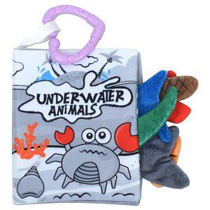 [기타]R 오즈토이 유아용 흑백 헝겊 꼬리 촉감책, 바다생물 66537a-3 초점책 신생아 완구