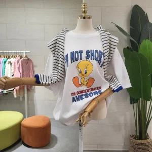 [대구백화점] [에잇컨셉]루즈핏 어썸 니튠 반팔티셔츠(C24E7FTS089)