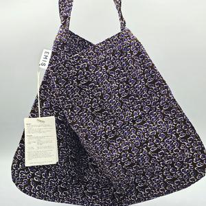 EMIS 이미스에코백 레오파드 코듀로이 레디쉬 브라운 퍼플 정품