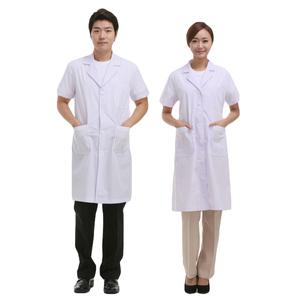 요들/여름용 반팔 의사가운/약사/TC208-1/남/여/폴리에스테르 65% 면35%