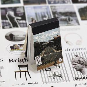 데코 스티커 북 50매 블랙 WB44446