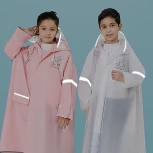 반사테이프 어린이우의 학생우비옷 레인코트 3color 탈부착 2중투명창