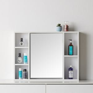 [보루네오]로그홈 상부거울수납장 (가로 80cm)