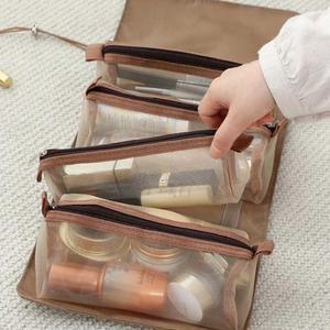 [XB813L95]여행 준비 화장품 가방 파우치 찍찍이 주머니