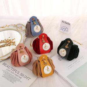 [RGP2O628]별별창고 가죽 벨벳 복주머니 구디백 생일 선물