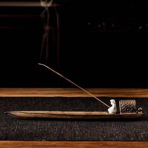 [RGL3PS3P]백자 나룻배 뱃사공 고급 인센스 스틱 홀더