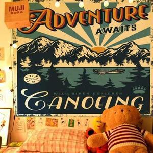 [RGLOO78R]모험의카누포스터 인테리어다용도가림막