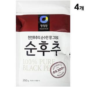 [XBJ70983_47]흑후추가루 대상 200g X4 백후추 후추분