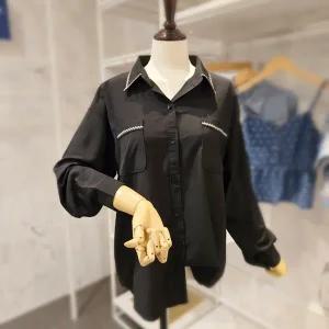 [대구백화점] [페이지플린]롤업소매 카라 블라우스(F4CBL006A)