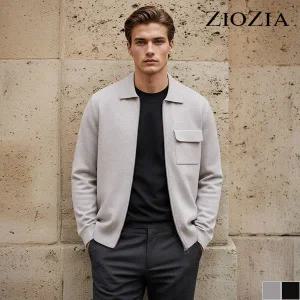 [지오지아][지오지아] 카라형 집업 가디건 (ABC3EC1102)