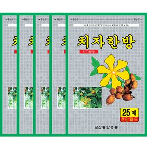 한눈알 치자 한방 패드 25매 x 5개 건강 패치 파스 형식