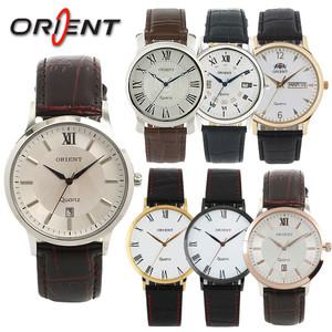 오리엔트 국산 남성 가죽밴드 남자 손목시계