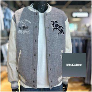 [버커루]남성 아플리케 바시티 자수 야구 패딩 점퍼_US