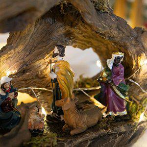 [플라워트리]성탄절 예수 대형 피규어 장식 베들레헴의 작은별 32x23cm 교회 크리스마스 소품 용품 구유...