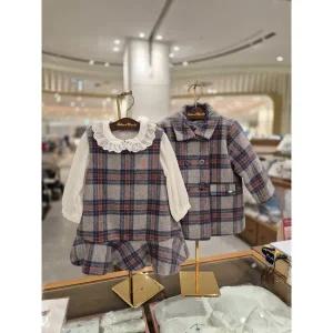 [쇼콜라](강남점)펄체크원피스 코트세트 (TTMWOE084ISET)