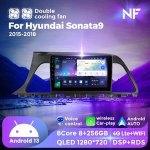 현대 소나타 7 LF 9 2015-2018 스테레오 자동차 멀티미디어 비디오 플레이어 카플레이 안드로이드 자동 라