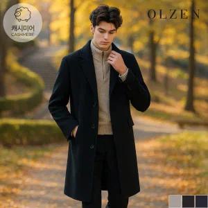 [올젠][올젠] 울 캐시미어 혼방 방모 코트 (ZOC4CG1301)