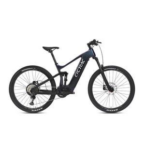 EU 창고 새로운 Mtb Ebike 탄소 섬유 29er 전체 서스펜션 산 전기 자전거 48V500W Bafang M510 중간 모터