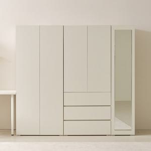 아르메 오브제 LPM 키큰장_푸시 2000 거울 옷장세트