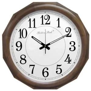 GB1071 대형 원목 월넛 십이각 벽시계 무소음 취침등 앤틱시계