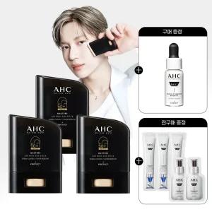 AHC 마스터즈 에어리치 선스틱 14g 3개+(GIFT)프로샷 세럼 5ml+전구매 샤쉐