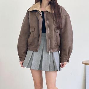 [VY] 여자 털카라 스모크밴딩 점퍼_WJK22891