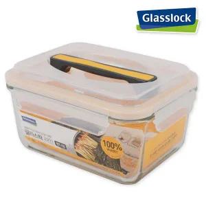 글라스락 핸디형 김치통-1800ml 밀폐용기 반찬통 쌀통 내열강화유리 다용도통 저장용기