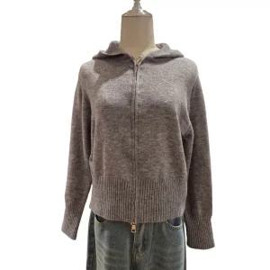 [롯데백화점]파파야 후드 니트 집업 점퍼(PNORJP001D)