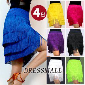 [드레스몰] 4단비비 스커트 밸리 라틴 라인 챠밍 방송 댄스복