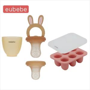 실리콘 팝 아기과즙망+큐브세트/과일망 이앓이 치발기 분유 과일 이유식 과