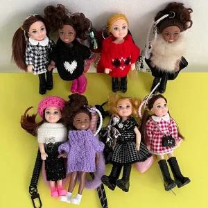 8style 리본스트랩 바비인형키링